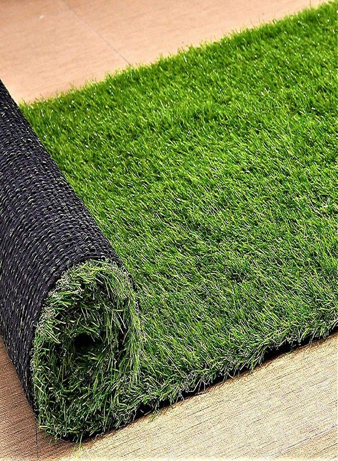CARPET PLANET Artificial Grass Yoga mat Size-6.5x2ft for Meditation -Green - Image 3