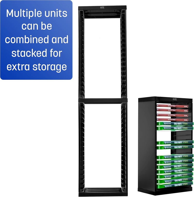ADZ Universal Game Storage Tower – Stores 36 Game or Blu-Ray Disks – Game Holder Rack for PS4, PS5, Xbox One, Xbox Series X/S, Nintendo Switch Games and Blu-Ray Discs - Image 5