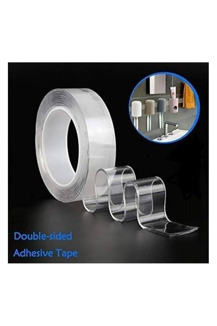 Ivy Grip Tape – Reusable Nano Gel Double-Sided Adhesive Tape – Washable & Removable – 1 Roll (Transparent) - Image 2