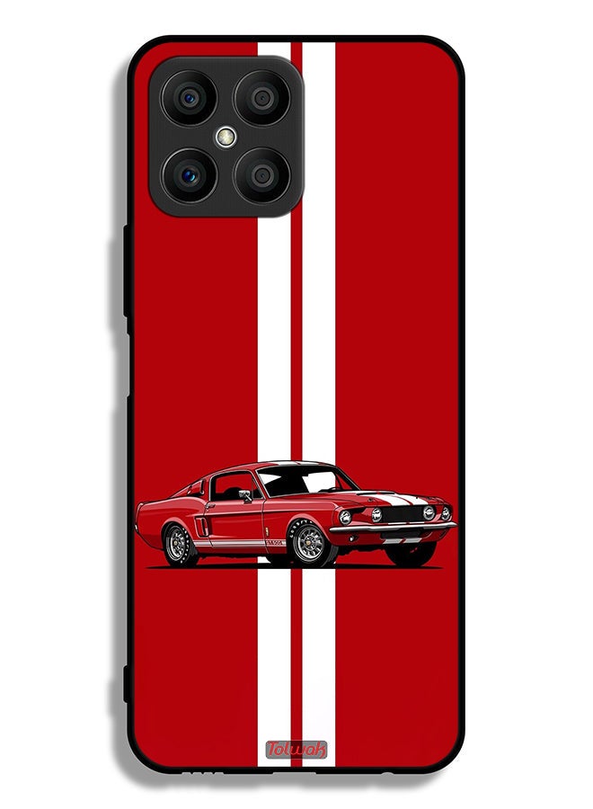 Tolwak Honor X8 4G Protective Case Cover Vintage Car Abstract Art - Image 2