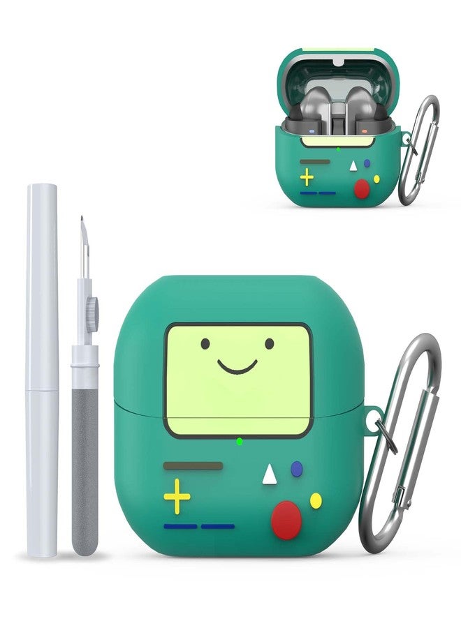 BIQIRE Cute Case for Galaxy Buds 3 Pro / Buds3 (2024), Funny 3D Cartoon Soft Silicone Protection Cover Skin Compatible with Samsung Buds 3 Accessories with Keychain & Cleaner Kit (Green) - Image 1