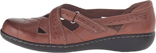 CLARKS Women's, Ashland Spin Slip On Shoe Tan 9 WW - Image 2
