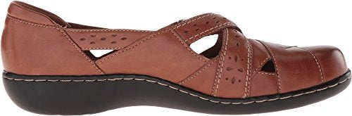 CLARKS Women's, Ashland Spin Slip On Shoe Tan 9 WW - Image 3