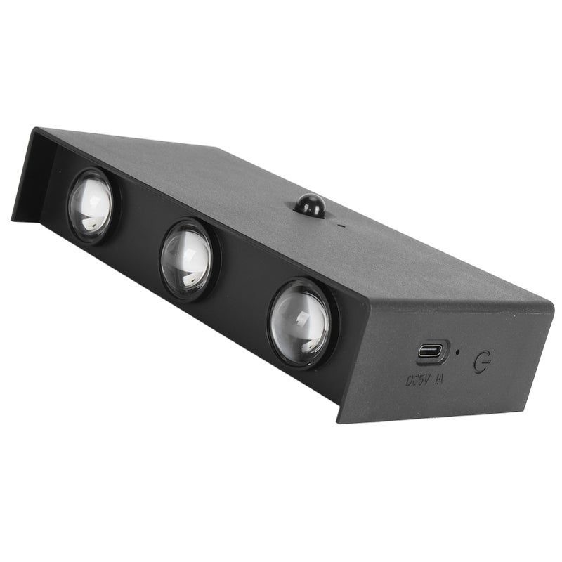 Battery Operated Wall Sconce Rechargeable Motion Sensor Indoor Wall Lights LED Magnetic Up Down Wall Lamp with Touch Switch Black - Image 5