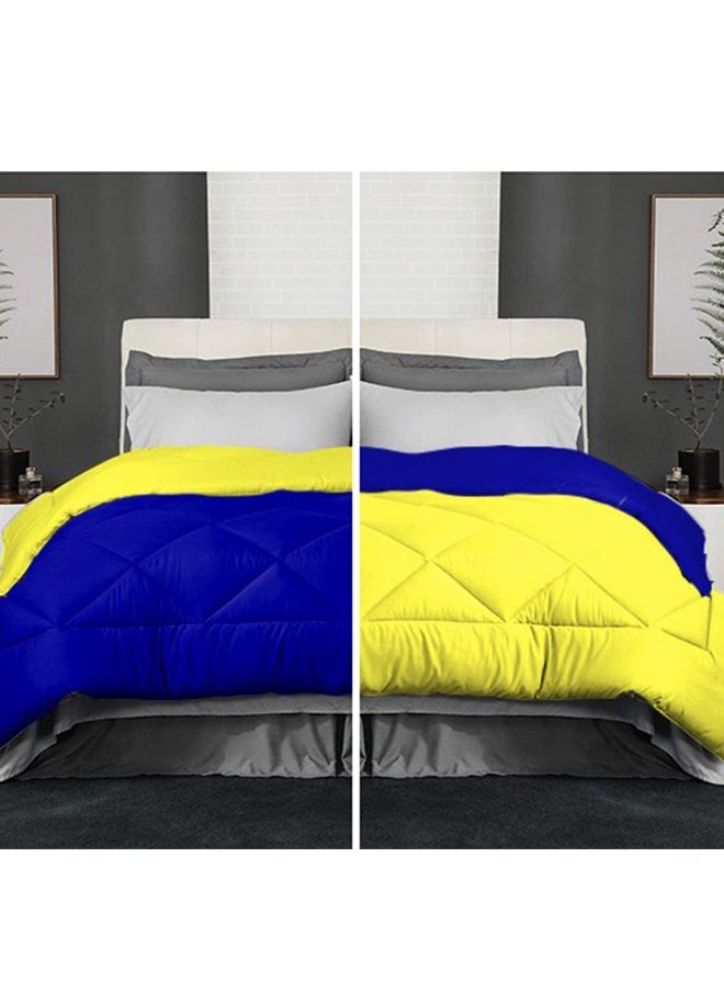Tiba - Double face quilt Blue& Yellow 220*235cm - Image 1
