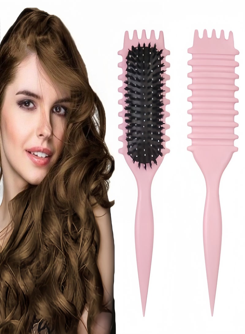 كيفن 2025 Newest Bounce Curl Brush,Bounce Curl Defining Brush,Curl Defining Brush,Hair Brush Styling Brush,Shaping and Defining Curls for Women Girls (Color : Purple) - Image 4