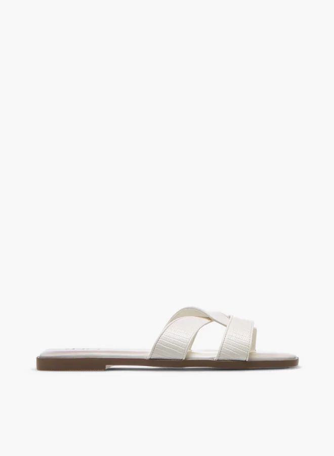 Celeste Women's Textured Slip-On Flat Sandals