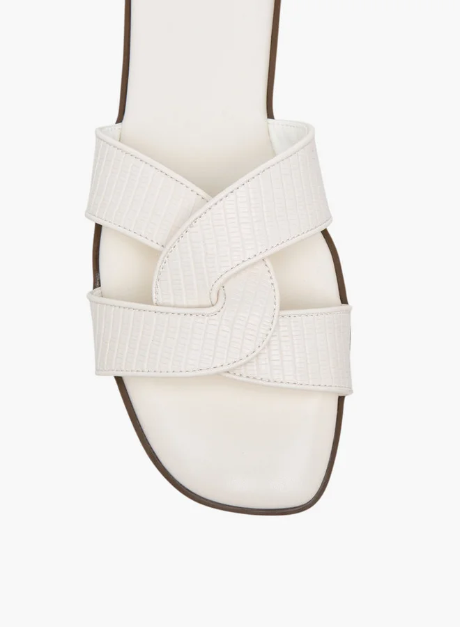Celeste Women's Textured Slip-On Flat Sandals