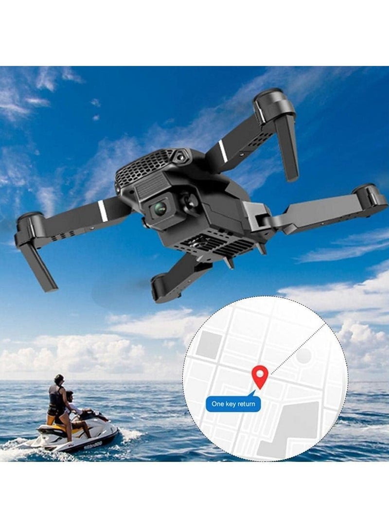 Generic E88 4K HD Drone Single Camera Foldable Aerial drone aircraft for Beginners, 2.4Ghz Real-Time Transmission 360° Roll, Long Battery Life Headless Mode Trajectory Flight One Key Return  - Image 4