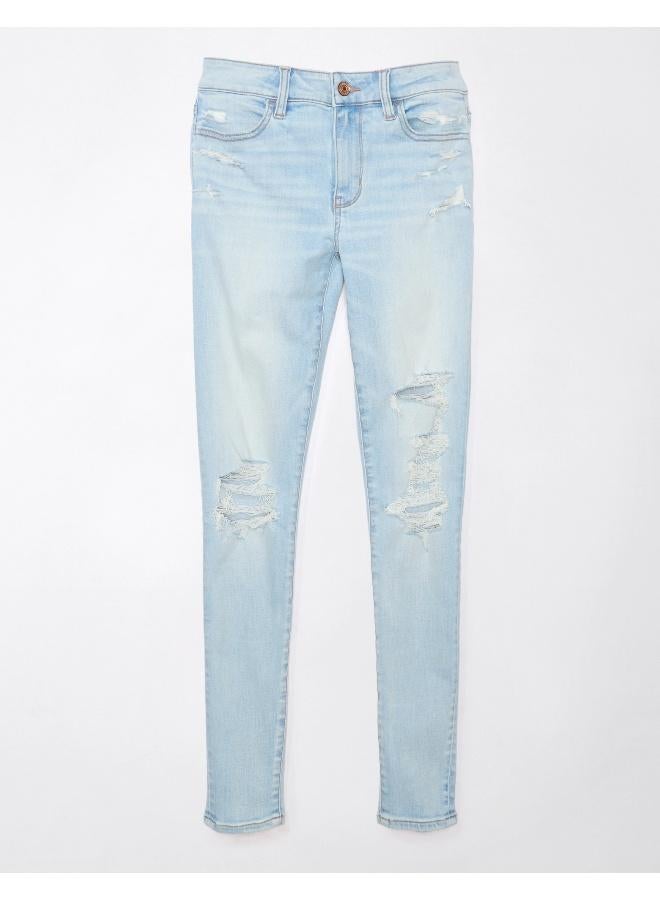 امريكان ايجل جينز ضيق بخصر منخفض ممزق - Image 3