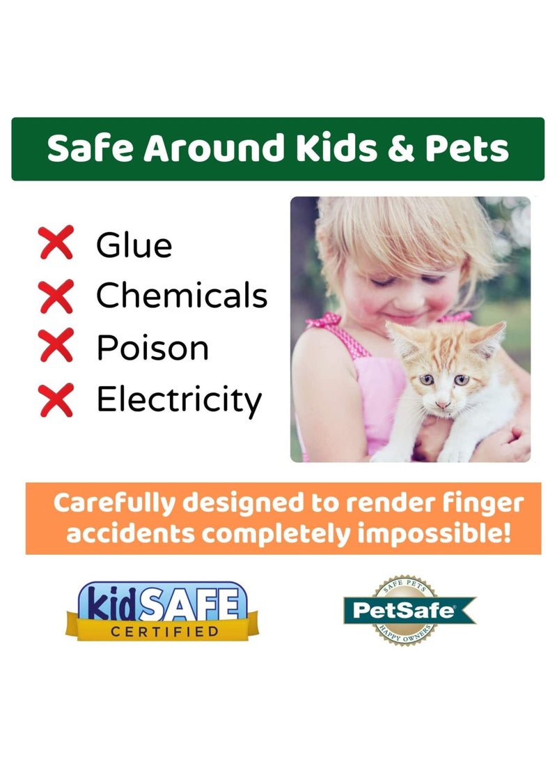 2PCS Humane Mouse Trap, CaptSure Smart Mice Catcher Reusable Rodent Traps Small Mice Capturer Harmless Mice Control Live Catch and Release, Easy to Set and Reusable, Safe for People and Pets
