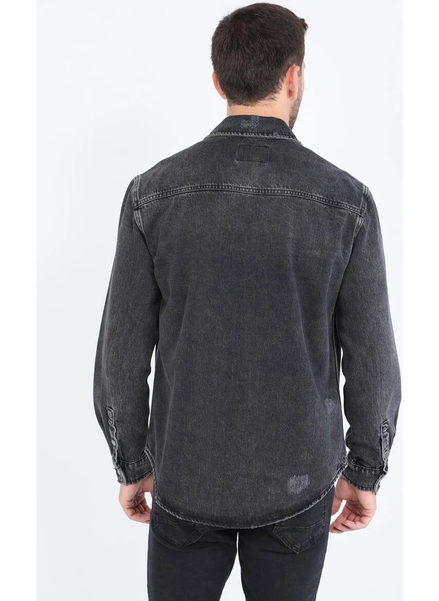 Banny Jeans Men's Anthracite Jean Shirt