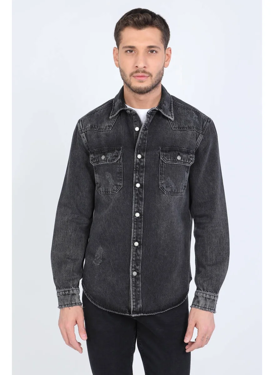 Banny Jeans Men's Anthracite Jean Shirt