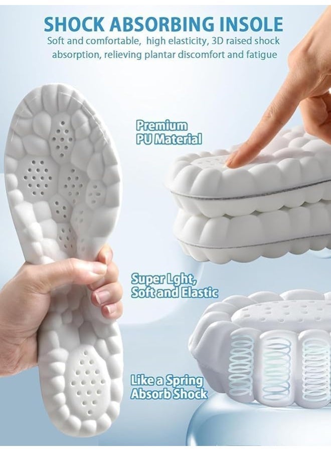 نعل داخلي من السيليكون ميرون الفوم - فرش طبي للحذاء  ممتص للصدمات ومضاد للانزلاق وجيد التهوية -بطانة أحذية يخفف الالم للقدم المسطحة والمشي اليومي وممارسة الرياضة ومناسب لجميع الأحذية الرجالي والحريمي - Image 2