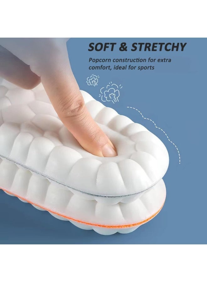 نعل داخلي من السيليكون ميرون الفوم - فرش طبي للحذاء  ممتص للصدمات ومضاد للانزلاق وجيد التهوية -بطانة أحذية يخفف الالم للقدم المسطحة والمشي اليومي وممارسة الرياضة ومناسب لجميع الأحذية الرجالي والحريمي - Image 4