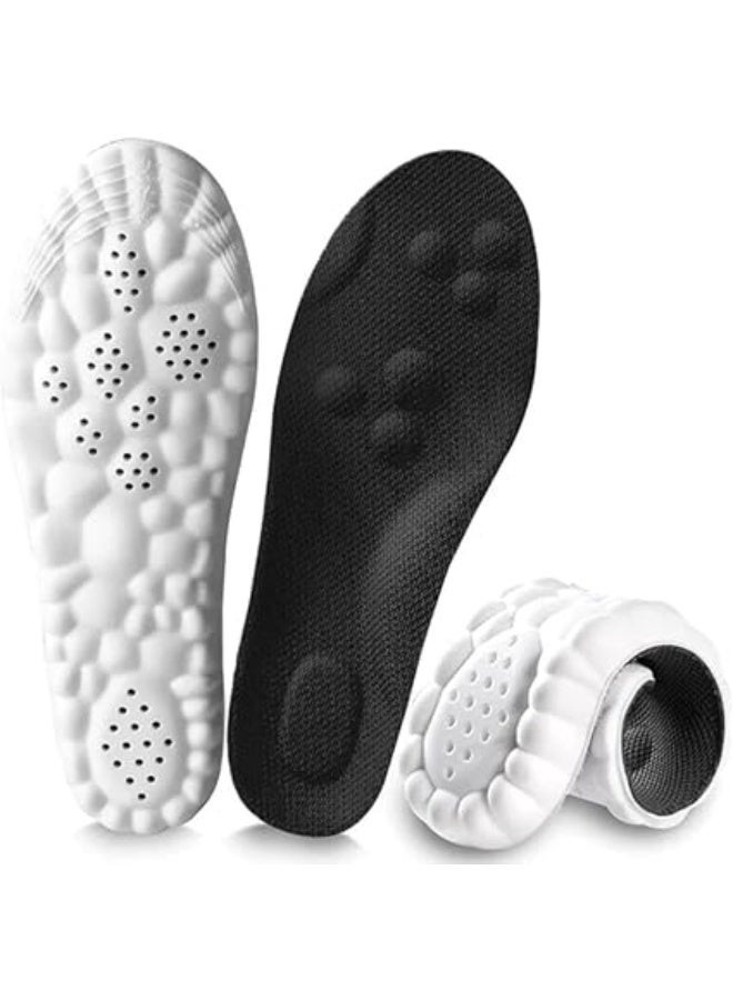 نعل داخلي من السيليكون ميرون الفوم - فرش طبي للحذاء  ممتص للصدمات ومضاد للانزلاق وجيد التهوية -بطانة أحذية يخفف الالم للقدم المسطحة والمشي اليومي وممارسة الرياضة ومناسب لجميع الأحذية الرجالي والحريمي - Image 1