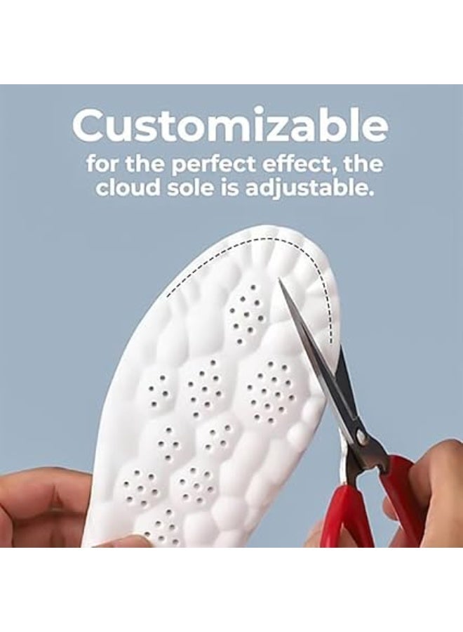 نعل داخلي من السيليكون ميرون الفوم - فرش طبي للحذاء  ممتص للصدمات ومضاد للانزلاق وجيد التهوية -بطانة أحذية يخفف الالم للقدم المسطحة والمشي اليومي وممارسة الرياضة ومناسب لجميع الأحذية الرجالي والحريمي - Image 3