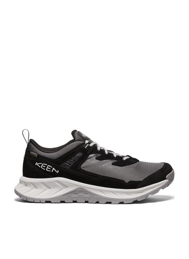 KEEN Men's Hightrail Low Height Durable Lightweight Breathable Leather Waterproof Hiking Shoes, Black/Vapor, 12 - Image 1