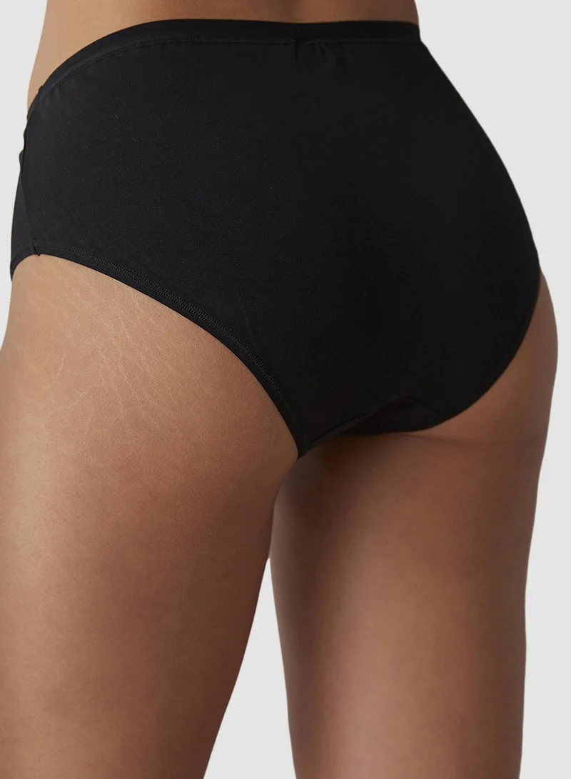 بنتي سراويل داخلية أساسية سوداء مريحة
