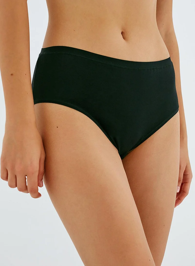 Penti Fresh Basic Black Coverage Slip Panties