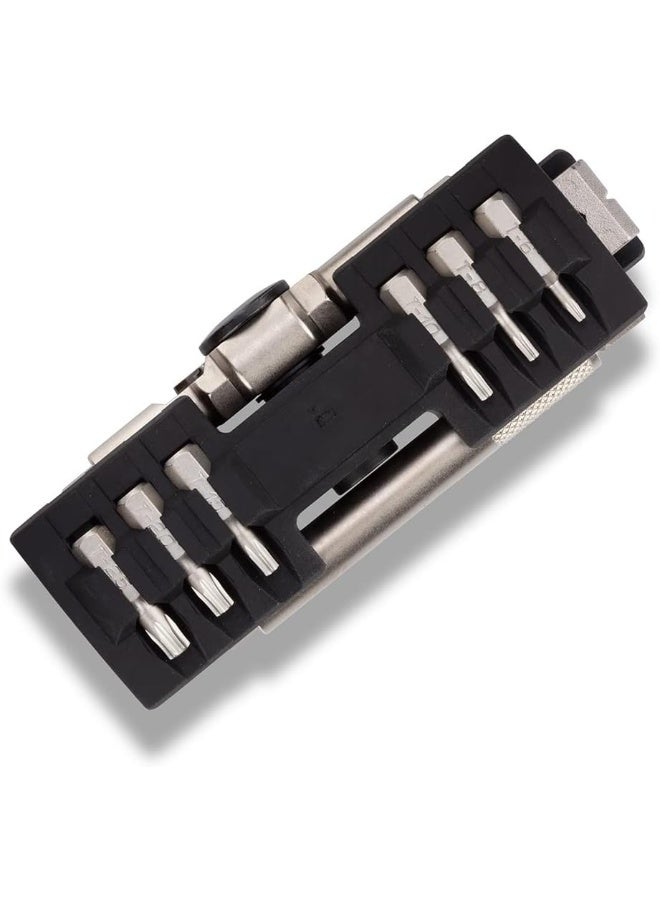 FIX IT STICKS Compact Ratcheting Multi-Tool - EDC Set with Ratcheting Locking Hex T-Way Wrench, Mini Pry Bar and 15 Bits Included - Image 4