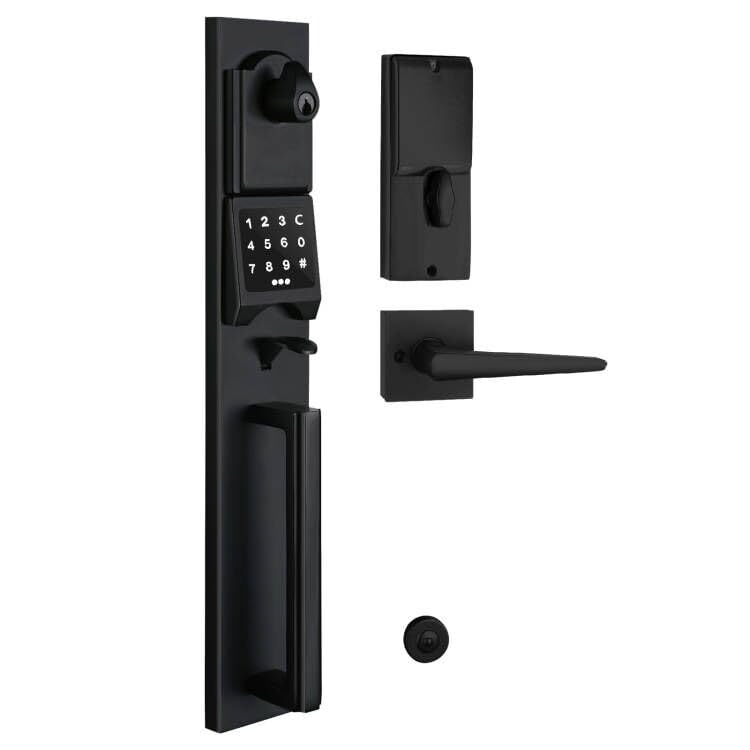 NEWBANG Smart Electronic Door Lockset with Keypad for Single Door,Keyless Electronic Front Door Handleset with Adjustable Hole Postion. - Image 1