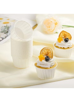 Sweet seven Oil-Proof White Cupcake Liners - 100pcs Muffin Baking Cups for Weddings, Birthdays, Parties, Baby Showers. Ramekin Holders with Elegance and Durability.  - Image 2