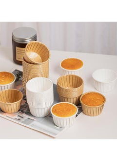 Sweet seven Oil-Proof White Cupcake Liners - 100pcs Muffin Baking Cups for Weddings, Birthdays, Parties, Baby Showers. Ramekin Holders with Elegance and Durability.  - Image 3