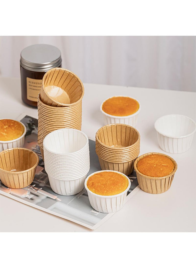 Sweet seven Oil-Proof White Cupcake Liners - 100pcs Muffin Baking Cups for Weddings, Birthdays, Parties, Baby Showers. Ramekin Holders with Elegance and Durability.  - Image 3