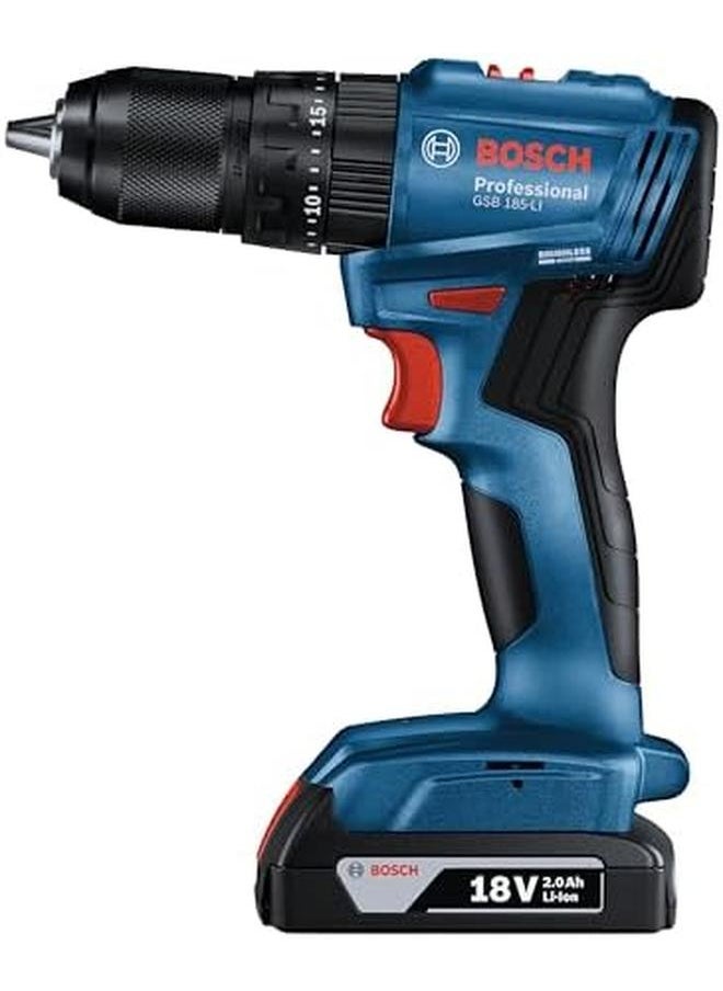 BOSCH - Gsb 185 Li Cordless Combi 18 Volt Up To 1900 Rpm Lithium Ion Battery Type Easy Handling And Operation Due To Compact Design - Image 1