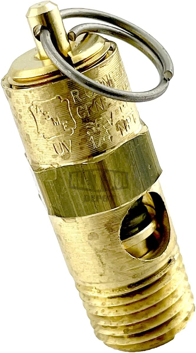 ALL Tool Depot New 1/4" NPT 150 PSI 75 SCFM High Flow Air Compressor Relief Pressure Safety Valve, Tank Pop Off - Image 1
