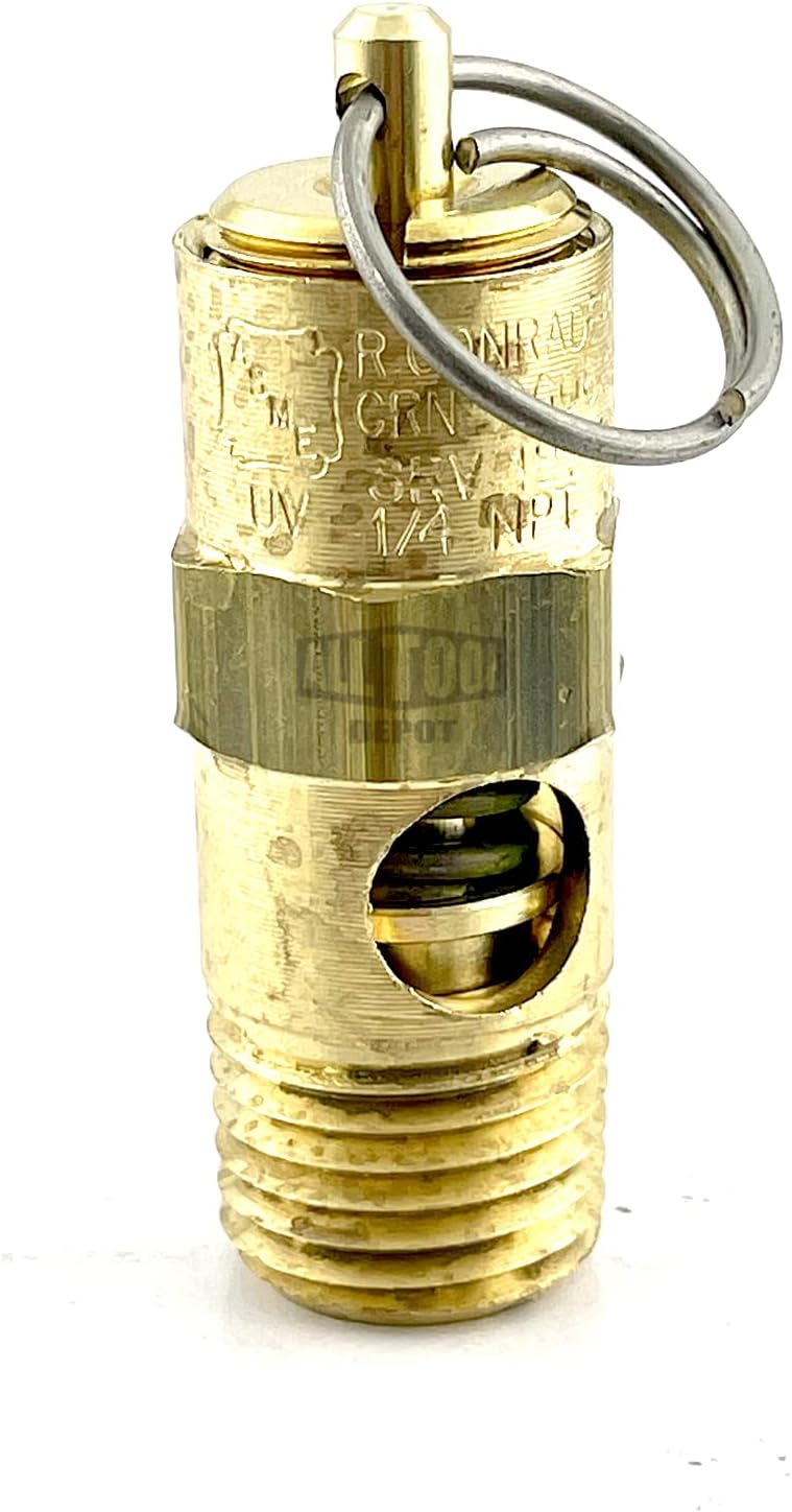 ALL Tool Depot New 1/4" NPT 150 PSI 75 SCFM High Flow Air Compressor Relief Pressure Safety Valve, Tank Pop Off - Image 2