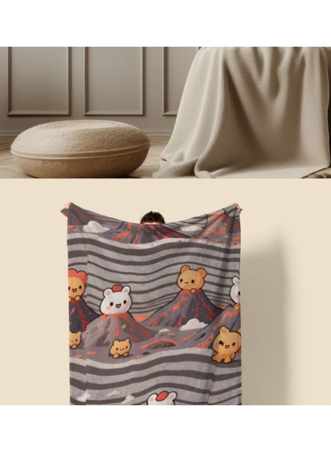 عام بطانية رقيقة من الفانيلا (حرارة ومريحة، ومناسبة للنوم واستخدام اللعبة والغبار والرمل) 150 سم * 200 سم - 723 - Image 5