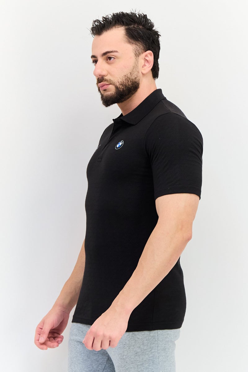 PUMA ملابس رياضية للرجال من بي إم دبليو موتورسبورت بولو بأكمام قصيرة، أسود - Image 2