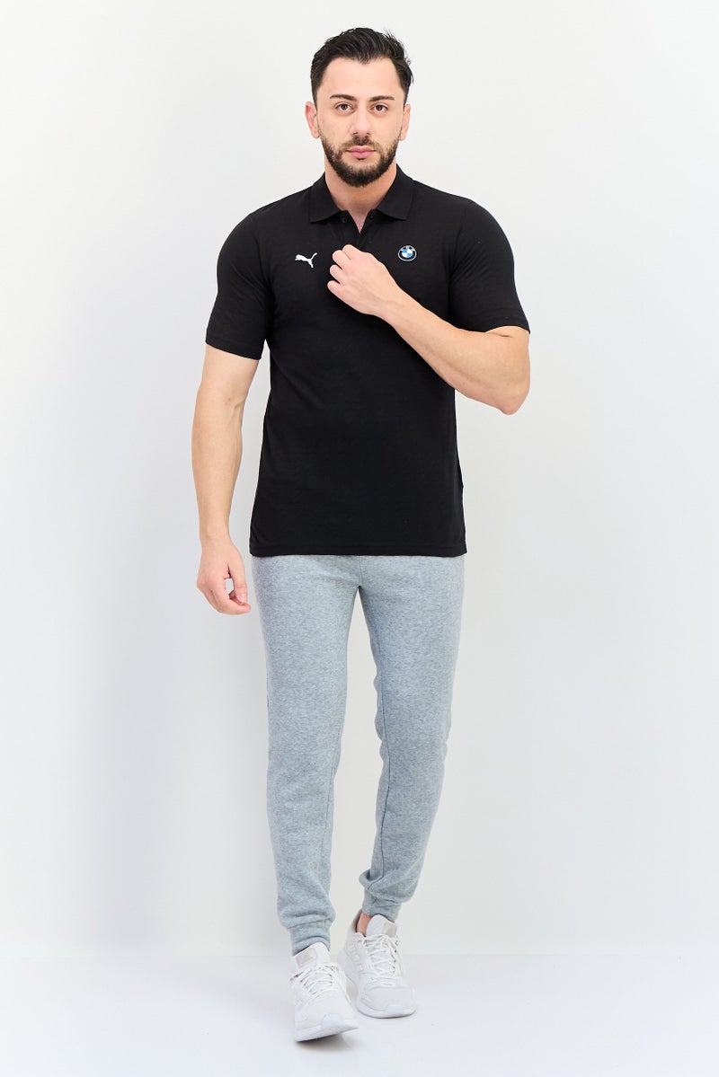 PUMA ملابس رياضية للرجال من بي إم دبليو موتورسبورت بولو بأكمام قصيرة، أسود - Image 4