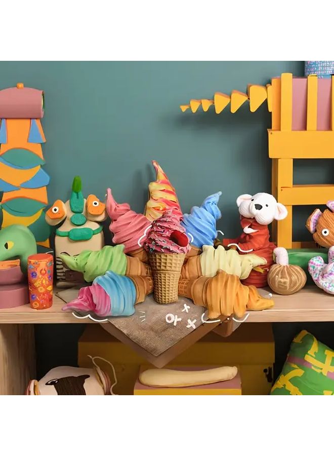 Caramel Ice Cream Plush Doll Realistic Toy Holiday Gift For Kids - Image 4