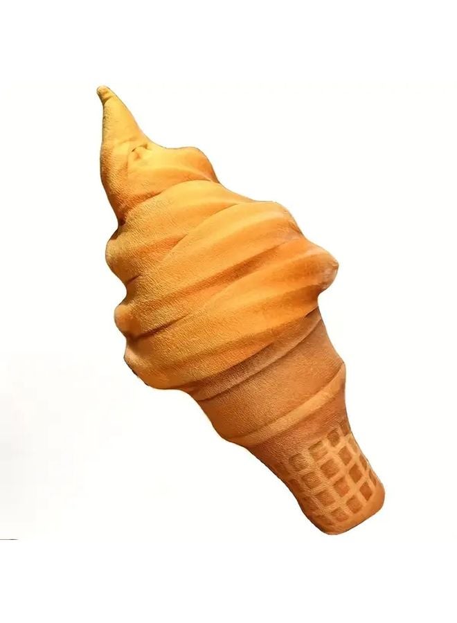 Caramel Ice Cream Plush Doll Realistic Toy Holiday Gift For Kids - Image 1