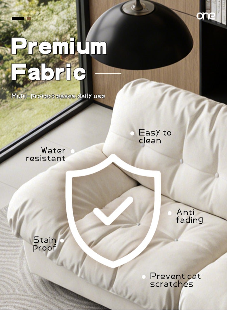 80" Chenille Cloud Deep Seat Sofas for Living Room, Modern Sofa Couch for Small Spaces, Cozy Comfy Loveseat with Solid Wood Frame - Image 4