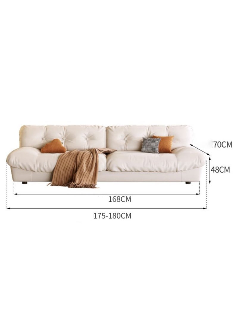 Generic - 80" Chenille Cloud Deep Seat Sofas for Living Room, Modern Sofa Couch for Small Spaces, Cozy Comfy Loveseat with Solid Wood Frame - Image 1