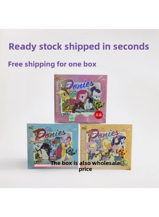 Card Tour Pony Card Huiyue Pack 6 Play A Whole Box Of Card Rainbow Fun Shadow 3 Play 1 2 Genuine Card Book Around-Color:Xiaoma Huiyue Six Bombs Whole Box Of 18 Packs (retail Package Of 10 Yuan) - Image 2