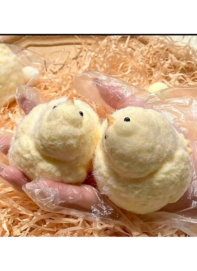 Generic - Mochi Fidget Chicken is a cute and soft toy made of a mochi-like material, perfect for relieving stress and anxiety. - Image 1