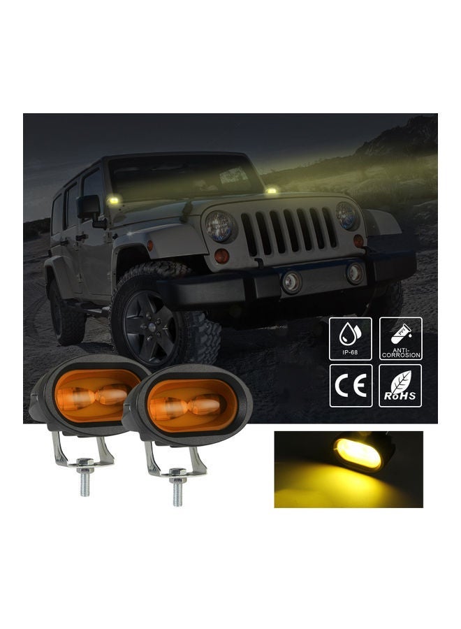 Loquat 2-Piece LED Motorcycle Driving Headlight - Image 2