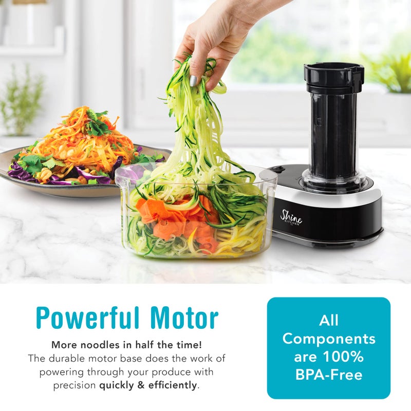 Shine Kitchen Co. SES-100 Electric Vegetable Spiralizer - Image 5