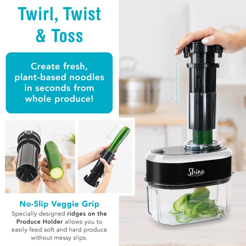 Shine Kitchen Co. SES-100 Electric Vegetable Spiralizer - Image 3