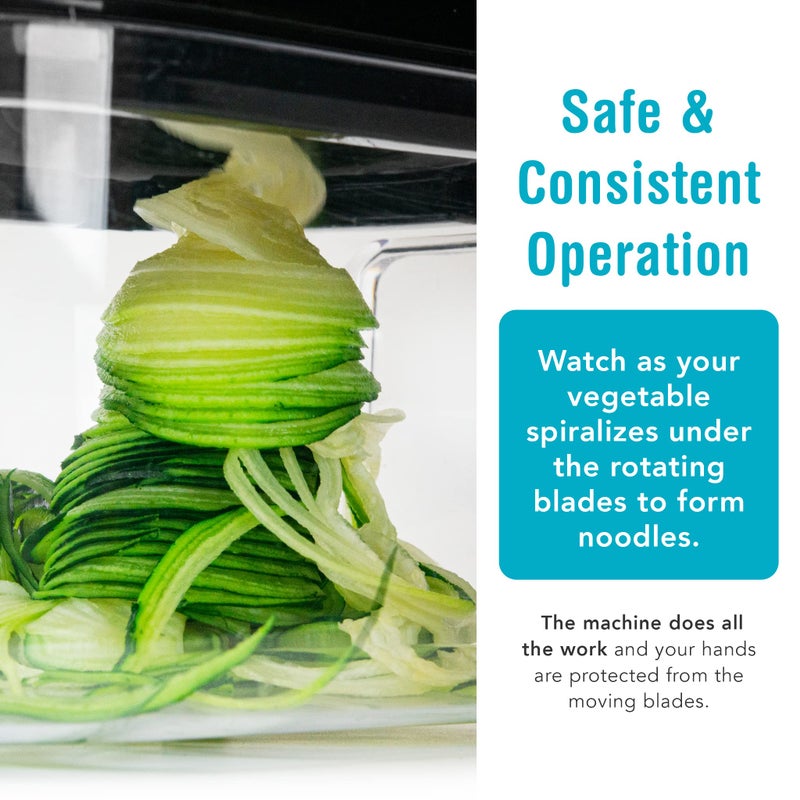 Shine Kitchen Co. SES-100 Electric Vegetable Spiralizer - Image 4