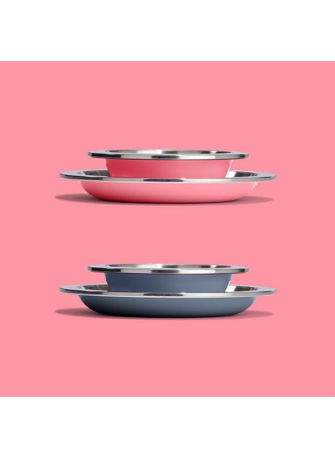 Hydro Flask Stainless Steel Kids Plate- Dishwasher Safe, Stackable, Dinner Plate in Koala Gray - Image 5