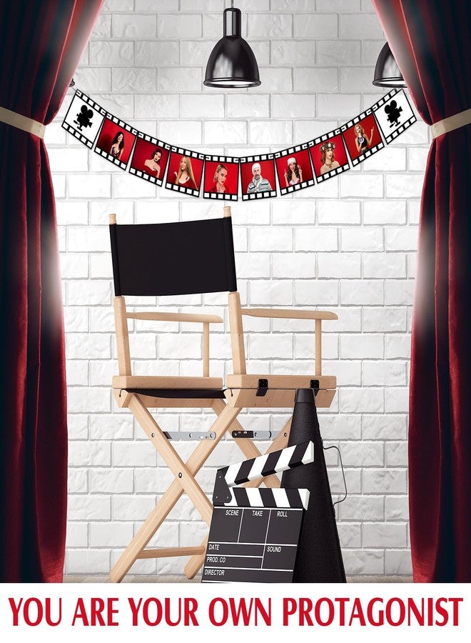 Panelee 3 Pcs Movie Night Photo Banner, Filmstrip Banner Sign for Movie Night Party Decorations Birthday Supplies - Image 4