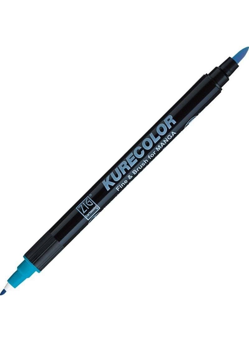 Zig Kurecolor Fine&brush For Manga Double Sided Pencil N:305 Cobalt Blue  - Image 1