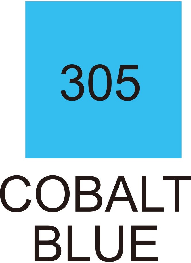 Zig Kurecolor Fine&brush For Manga Double Sided Pencil N:305 Cobalt Blue  - Image 2