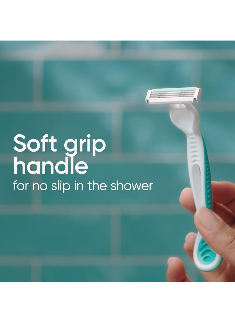 Gillette Venus Simply 3 Sensitive Women's Disposable Razors, Pack of 1 with 4 razors - Image 3